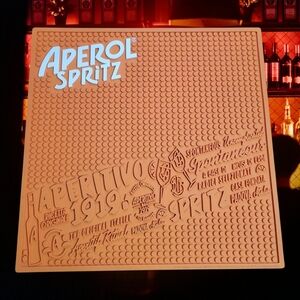 Aperol Spritz Apertivo 1919 Service Bar Mat Pre-Owned 100 Year Anniversary